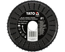 Universele Houtfreesschijf & Raspschijf voor Haakse Slijper - 118 mm - Asgat 22.2 mm - Max 13.000 RPM - Precisie Stalen Freesschijf voor Hout, Cellenbeton & Gipsplaat - Houtsnijschijf