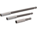 Silverline Magnetische bithouder set - snelle bitwissels - 60, 100 en 150 mm - 3-delig