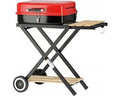 LUND Compacte Inklapbare Houtskoolgrill – 45 x 33,5 cm – Draagbare Kofferbarbecue