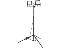 Dubbele LED Bouwlamp 2 x 50 Watt – 2 x 4700 Lumen Met Statief (Daglicht)