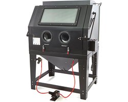 SBC 990 Straalcabine met Afzuiging CE - MAT ZWART