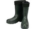 Natrix EVA Korte Regenlaarzen - Ultra Lichtgewicht & Thermisch Geïsoleerd - Waterdichte Rubberlaarzen voor Tuin & Huishouden - Enkellaarzen Hoogte 27 cm - Maat 36 / Voetlengte 23.0 cm - Zwarte Tuinlaarzen (Categorie I)