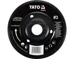 Bolle Houtfreesschijf Nr. 3 voor Haakse Slijper - 125 mm - Asgat 22.2 mm - Max 13.000 RPM - Convex Stalen Raspschijf voor Hout, Cellenbeton & Gipsplaat - Houtsnijschijf