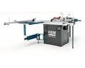 Paneelzaag, cirkelzaagtafel met roltafel deluxe 3000 Watt 400 Volt