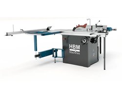 Paneelzaag, cirkelzaagtafel met roltafel deluxe 3000 Watt 400 Volt