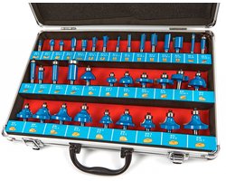 35 Delige Houtfrezenset met 8 mm Opname
