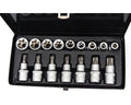 Inwendige en uitwendige torx doppenset 16 delig 1/2 inch