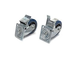 4 Stuks Profi 200 mm. Zwenkwiel met Rem