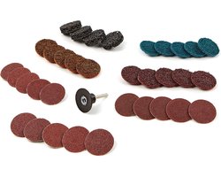 35 Delige Roloc Schuur, Polijst en Clean set met 6 mm opnamedoorn