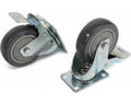 Zwenkwiel 100 mm met rem (4 stuks)