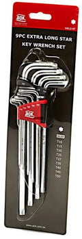 AOK 9 Delige Professionele Torx Lange Inbussleutel Set