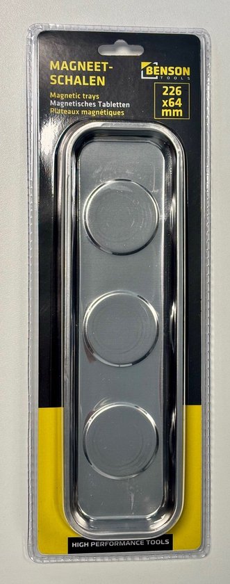 magneetschaal set - magneetschalen 226 x 64 mm - magneetbak - benson