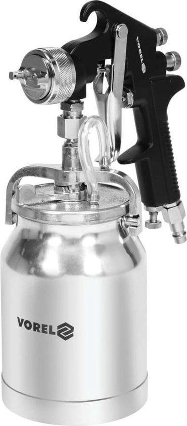 VOREL-Spuitpistool-met-vloeistofbeker-HVLP-1000-ml