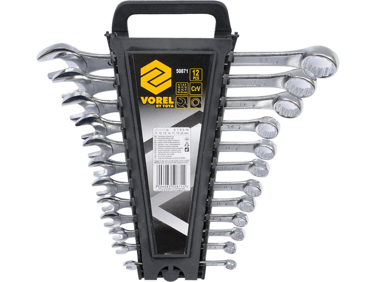 Combinatiesleutels 6-22 Mm, C.v. Set Van 12 Stuks.