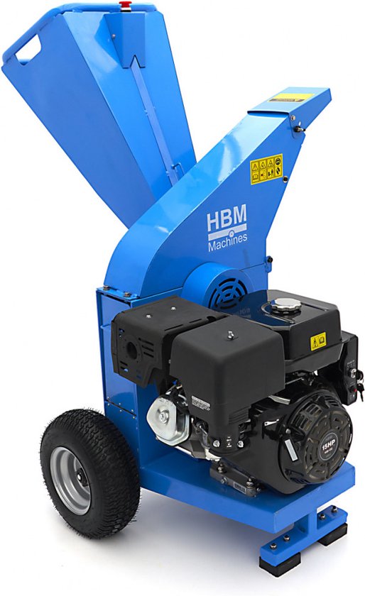 Professionele 4 Takt 15 PK - 420 cc Benzine Hakselaar - Houtversnipperaar met Elektrische Start