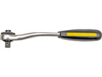 Ratel 1/4'' Cr-V, 72 Tanden, Gebogen
