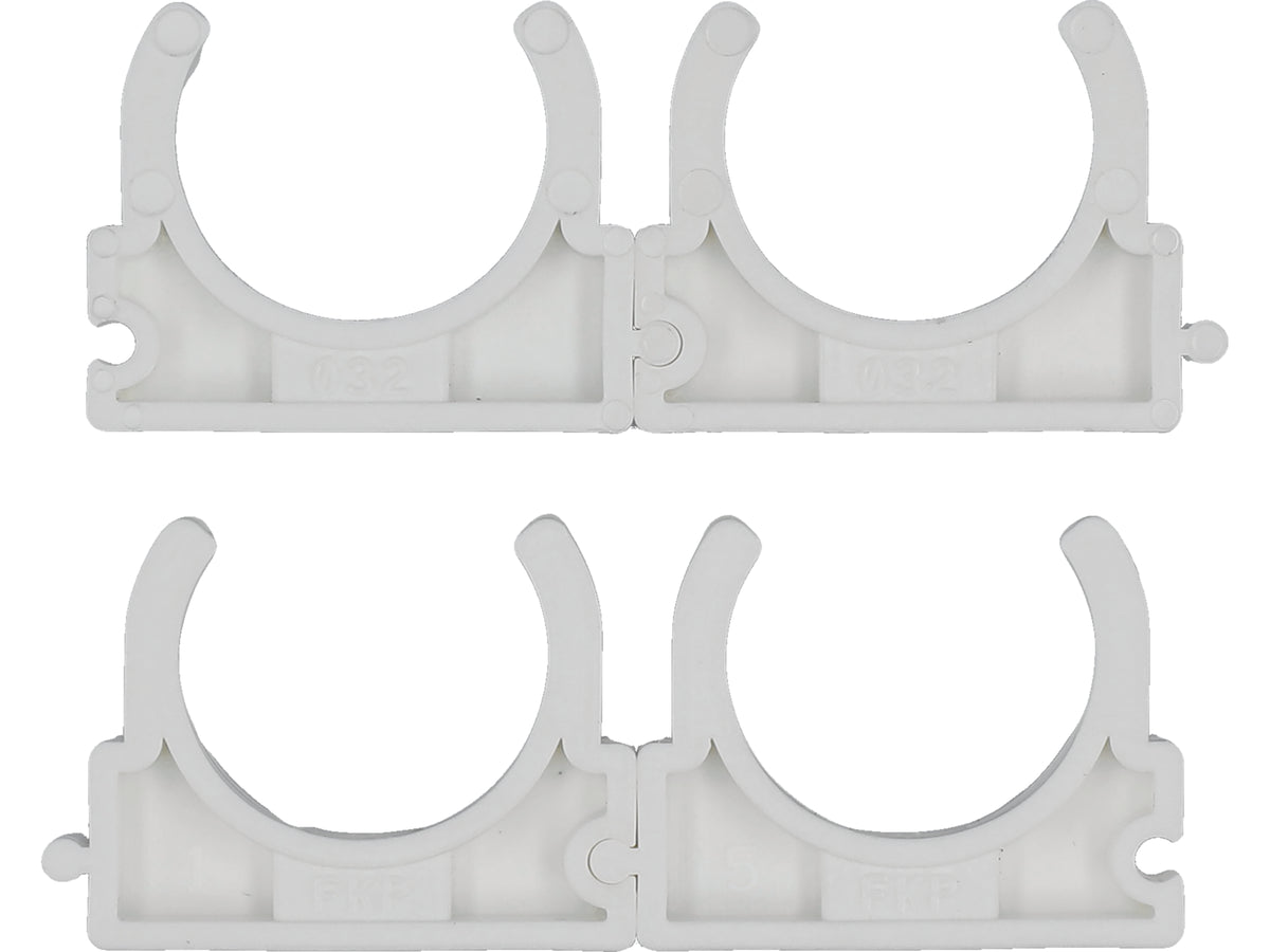 Houders, Bevestiging, Installatieclips, Open Voor 32MM Leidingen, 4 St.