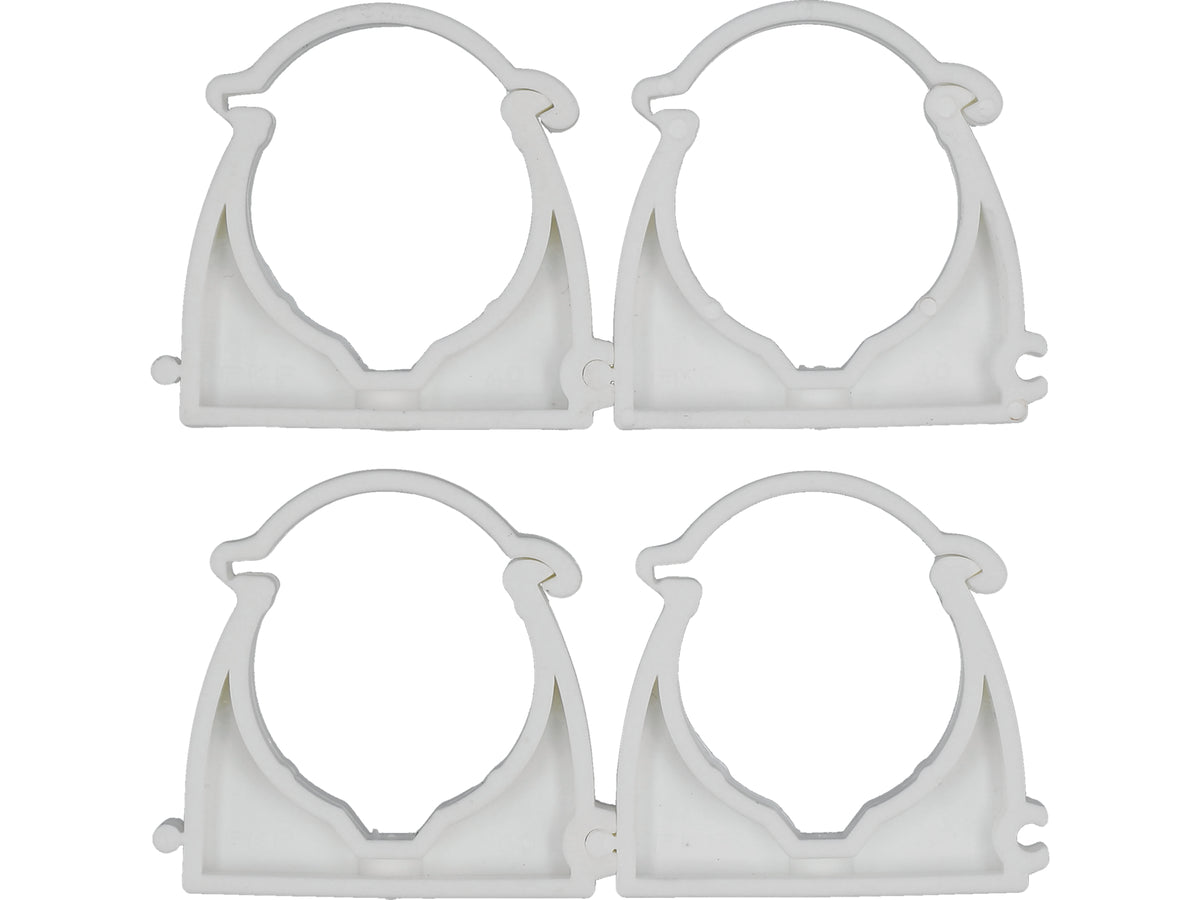 Houders, Montage, Installateur, Gesloten Clips Voor Leidingen En Kabels 40MM, 4 St.