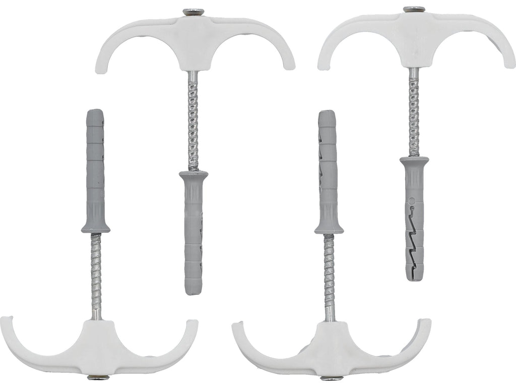 Bis Installatiehaken, Dubbele Installateur Met Pin, Voor Leidingen 15-28MM, 4 St.