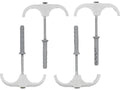 Bis Installatiehaken, Dubbele Installateur Met Pin, Voor Leidingen 15-28MM, 4 St.