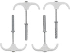 Bis Installatiehaken, Dubbele Installateur Met Pin, Voor Leidingen 15-28MM, 4 St.