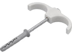 Bis Installatiehaken, Dubbele Installateur Met Pin, Voor Leidingen 15-28MM, 4 St.