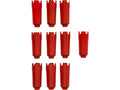Hydraulische Plug, Installateur 1/2'' Met Pakking, Rood, 10 Stuks