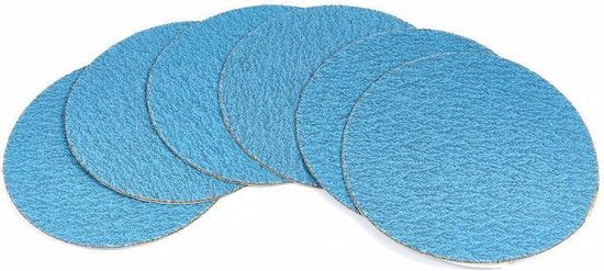 150 mm K120 schuurschijf BLAUW voor METAAL