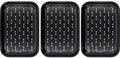 Toya Grill Assortiment - Stalen Grillplaat - 3 Stuks - Antikleeflaag - Zwart