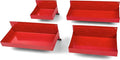 4 Delige Magneetbakkenset - ROOD