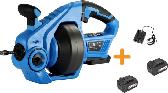 20 Volt gootsteenontstopper Incl. 2 x 5,0 AH Li-Ion Accu's
