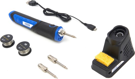 Professionele 3,6 Volt 8 Watt Soldeerbout op Accu Inclusief 3 Soldeertips