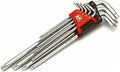 AOK 9 Delige Professionele Torx Korte Inbussleutel Set