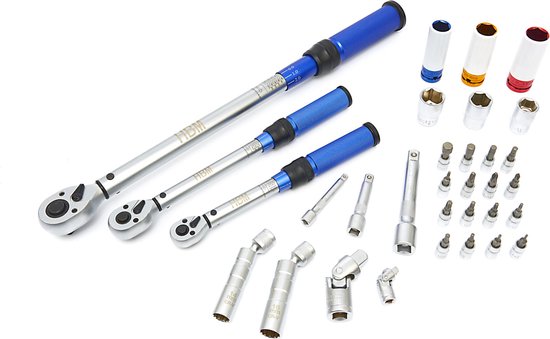 32 Delige Professionele Momentsleutelset 5 - 220 NM (3 Momentsleutels)