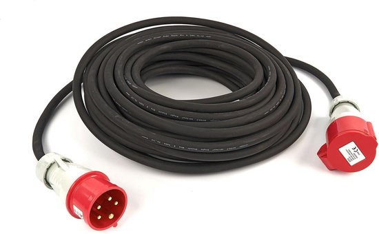 25 Meter 380 Volt 5Gx1,5 mm Professioneel Verlengsnoer
