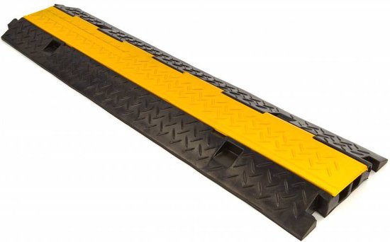Kabeldrempel 100cm met scharnierbaar deksel en 2 kanalen