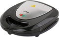 LUND professional 3 in 1 contactgrill wafelijzer en tosti ijzer - Tosti apparaat - Grillplaten - Wafelplaten - Klassiek model - 760W - Zwart / zilver