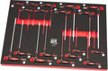 AOK Professionele 18-delige T-grepen Foam Inlay, gevulde foam inlay