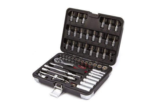 53 Delige 1/4 inch Doppenset inclusief Lange Doppen