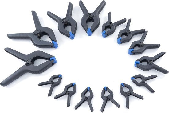 14 Delige Marktklemmen Set Van 75 tot 225 mm