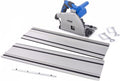 160 mm Professionele 1200 Watt Invalzaag, Linaalzaag met 2 x 700 mm Liniaal