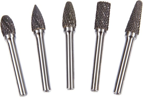 5 Delige Volhardmetalen Frezenset