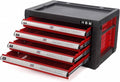 Gereedschapskist / opzetkist 4 laden ROOD