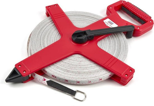 100 m x 13 mm Fiberglass Meetband, Meetlint, Landmeter