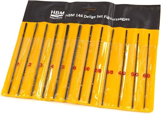 144 Delige Set Figuurzaagjes (Geschikt voor de Handfiguurzaag)