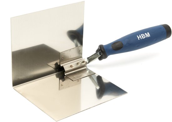 Hoekschop - Hoektroffel RVS 100 mm