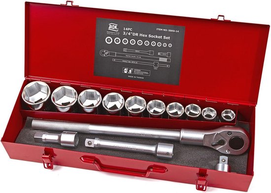 AOK 14 Delige 3/4'' Professionele Doppenset