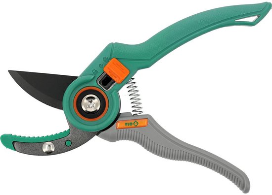 FLO Serie - Aambeeld Snoeischaar - 210mm - Ergonomische Handgreep - Staal