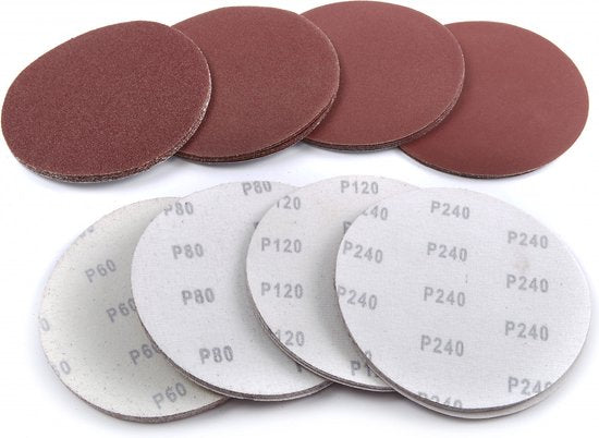 10 stuks 150 mm K100 Schuurschijf met Klittenband