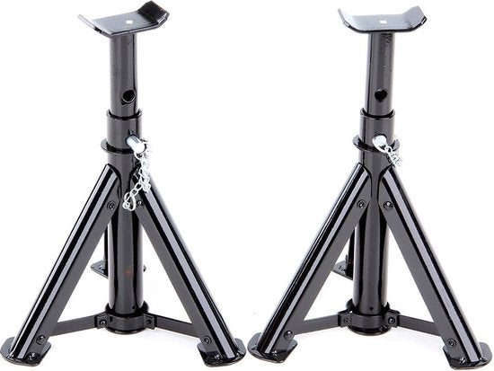 VOREL Assteunen 2 stuks - 2 ton draagkracht - hefhoogte: 280 - 370 mm